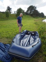 調査用のボート